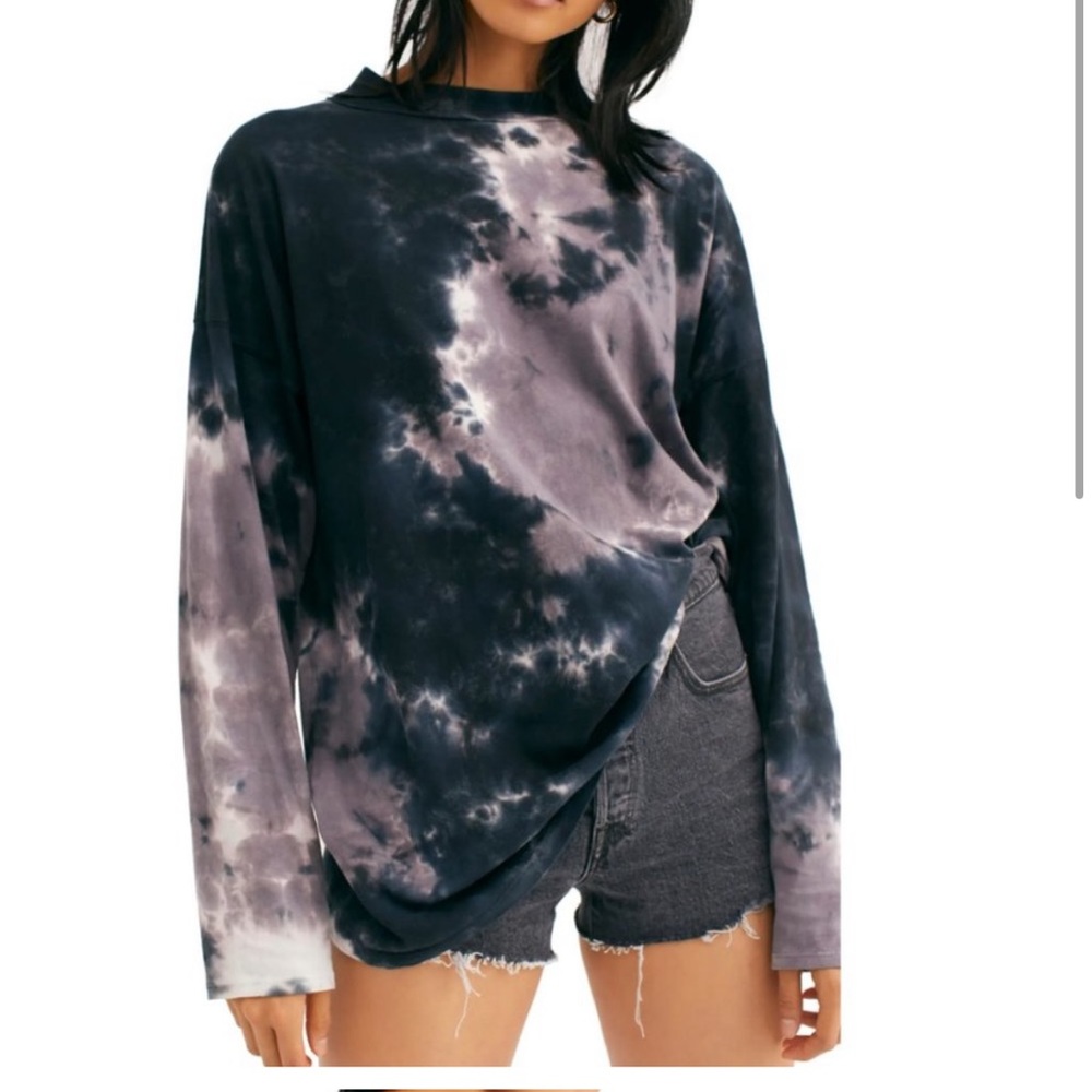 Free People Tie Dye oversized tunic top